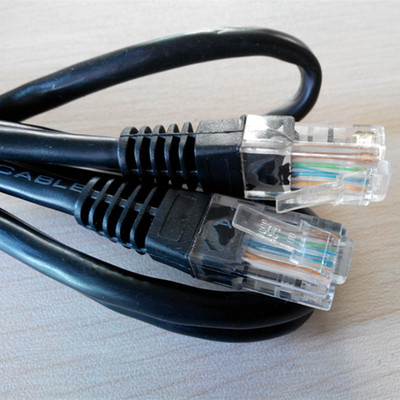 原装网线1米黑色成品跳线 连接高效网络的首选